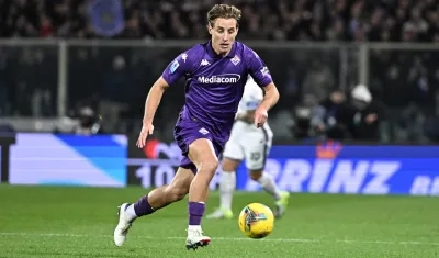 Edoardo Bove, jugador del Fiorentina, que el domingo sufrió un desmayo en el partido contra Inter de Milán.