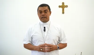 Monseñor Edgar Mejía Orozco, obispo auxiliar de Barranquilla. 
