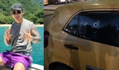 La víctima se transportaba en un taxi cuando fue baleada. 