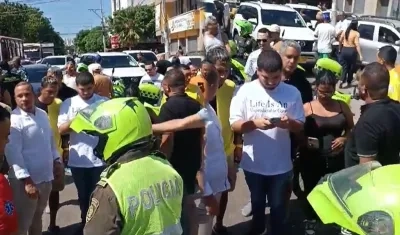 Lugar en donde frustraron el robo.