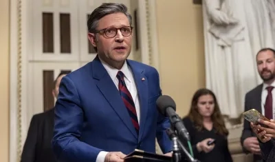 El presidente de la Cámara de Representantes, Mike Johnson.