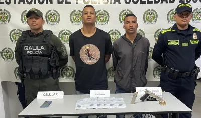 Breiner José Caballero Lozano y Maifren Carranza Moreno.