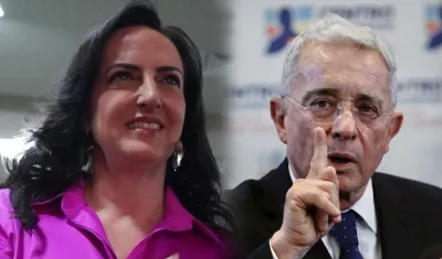 María Fernanda Cabal y Álvaro Uribe Vélez.