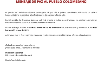 Comunicado del ELN