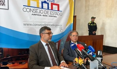 Milton Chaves y Luis Alberto Álvarez, presidente y vicepresidente del Consejo de Estado.