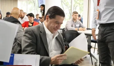 Juan Fernando Cristo, Ministro del Interior.