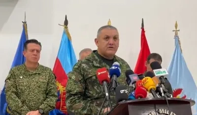 El general Omar Sepúlveda, Comandante encargado del Ejército.