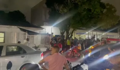 Lugar donde se cometió el crimen, en el barrio Las Nieves. 