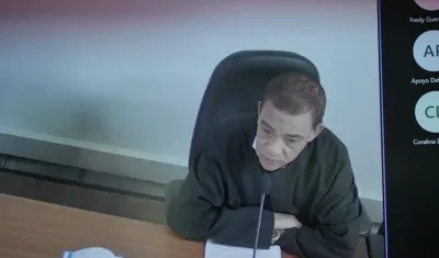 Juez Hugo Carbonó durante la audiencia de este lunes. 