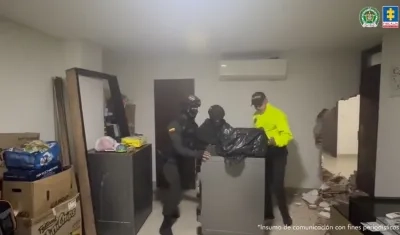 Incautación de joyas en un edificio del norte de Barranquilla. 