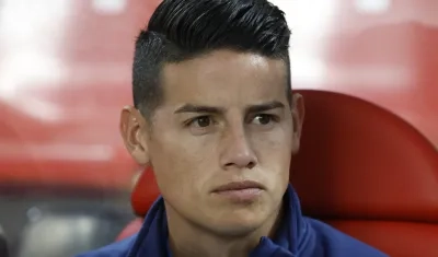 James Rodríguez, jugador del Rayo Vallecano de España.