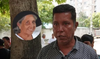 Jimmy Villalba, hijo de la fallecida. 