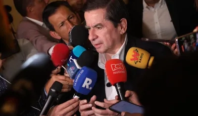 Juan Fernando Cristo, ministro del Interior, tras hundirse la Reforma Política. 