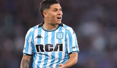 Juan Fernando Quintero jugando con Racing Club.