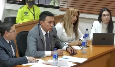 Sandra Ortiz durante la audiencia.