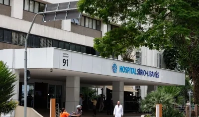 Fachada del Hospital Sírio-Libanés, donde se encuentra el presidente de Brasil.