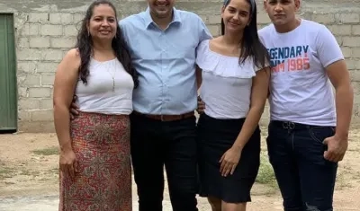La familia cristiana masacrada en Aguachica este domingo. 