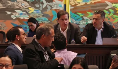 El ministro del Interior, Juan Fernando Cristo, impulsado la Reforma a la Salud en la Cámara. 