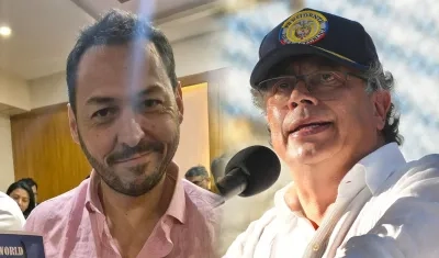Daniel Mendoza, nuevo embajador de Colombia en Tailandia, y el Presidente Gustavo Petro. 
