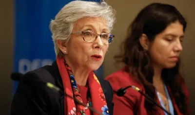 La experta del Comité de la ONU para la Desaparición Forzada, Carmen Rosa Villa.