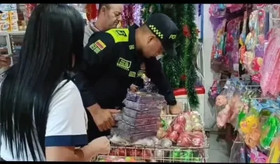 Operativo de la Policía en búsqueda de pólvora.