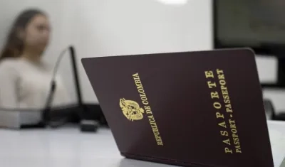 Imagen de referencia de un pasaporte. 