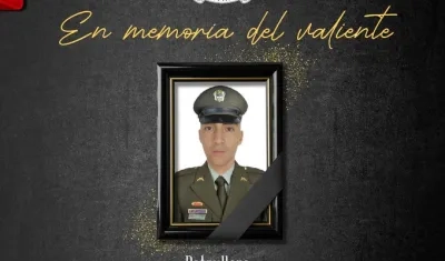 Patrullero Kevin Alejandro Martínez Robles. 