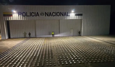 Incautación de cocaína.