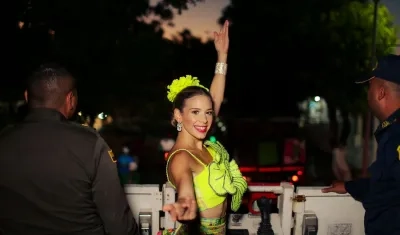 La reina del Carnaval de Barranquilla 2025, Tatiana Angulo Fernández de Castro. 