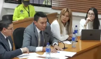 Sandra Ortiz durante la audiencia.