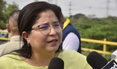 La Alcaldesa de Soledad, Alcira Sandoval Ibáñez.