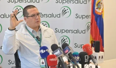 Giovanny Rubiano, superintendente de Salud.