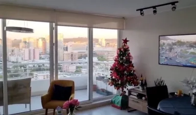 Un ciudadano grabando el momento del sismo. 