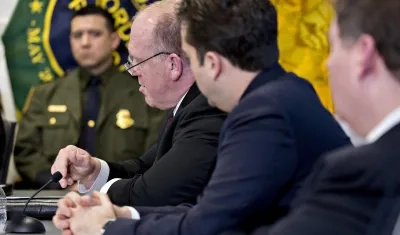 Tom Homan (centro), el 'zar de la frontera' de Donald Trump.