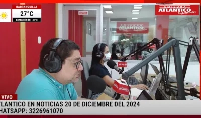 Transmisión de Atlántico en Noticias.