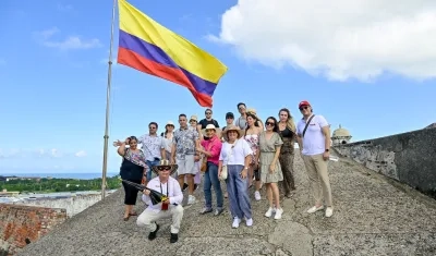 Agentes de viajes mayoristas y minoristas de EE. UU., México, Perú, Ecuador y Chile, en un viaje de familiarización por Cartagena.