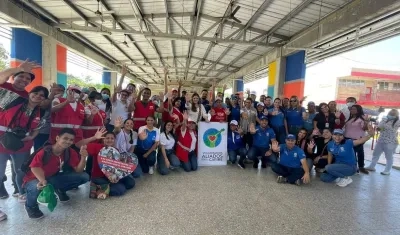 Voluntarios aliados por el Caribe. 