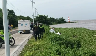 Lugar donde fue encontrado el cuerpo. 