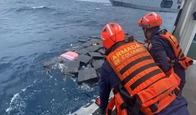 Incautación de la cocaína.