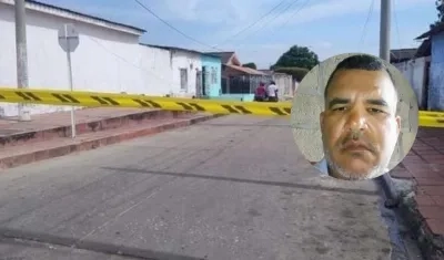 Lugar donde fue asesinado Arnaldo Rubiano.