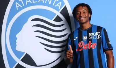 Juan Guillermo Cuadrado, jugador colombiano del Atalanta. 