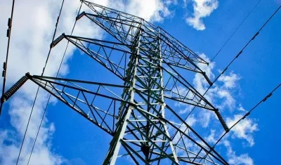 Aspecto de una torre de energía. 