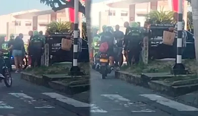 En la calle 80B con carrera 38.