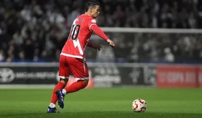 James Rodríguez ha jugado seis partidos de Liga y uno de Copa del Rey con el Rayo Vallecano. 