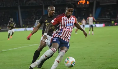 Acción del partido de Junior contra América del pasado 21 de noviembre. 