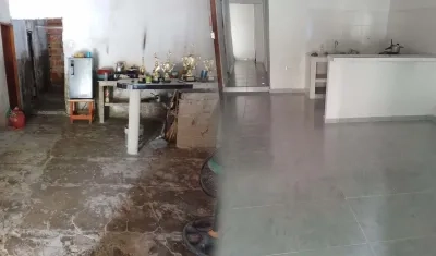 Mejoramiento realizado en la vivienda de Silfredo Caballero. 