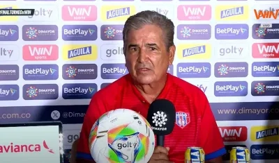 Jorge Luis Pinto, técnico del Unión Magdalena. 