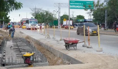 Aspecto de la Calle 30 en el sector de Tauro.