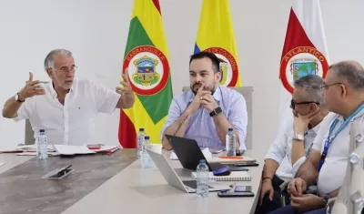 Reunión entre el Gobernador Verano y directivas de Air-e intervenida. 