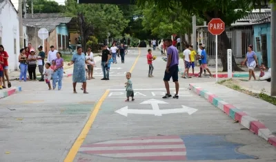Vías recuperadas por el Distrito de Barranquilla.